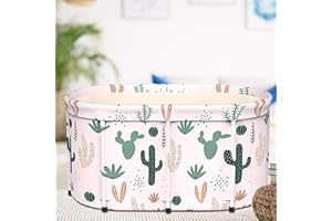 LUCKUP Large Foldable Soaking Bathing Tub Portable Bathtub for Adults Freestanding Non-Inflatable Hot Bath Tub, Thickened The