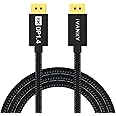 IVANKY DisplayPort Cable 10ft 1.4, 8K DP to DP Cable[8K@60Hz, 4K@144Hz, 1080P@240Hz], Support HBR3, 32.4Gbps, HDCP 2.2, HDR, 