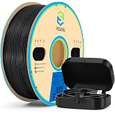 YOUSU Polypropylene PP Filament, 1.75mm 3D Printer Filament for 3D Printing, 1kg(2.2lbs) 5pcs Build Sheet Included, Semi-Flexible Ultra Tough Filament, Black