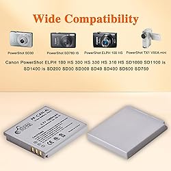 NB-4L Battery and LED Display Charger for Canon