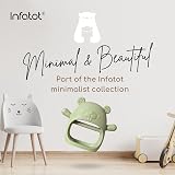 Infatot Chipmunk Teething Mitten Baby Toy Silicone Glove 0-6 Months Olive view 7