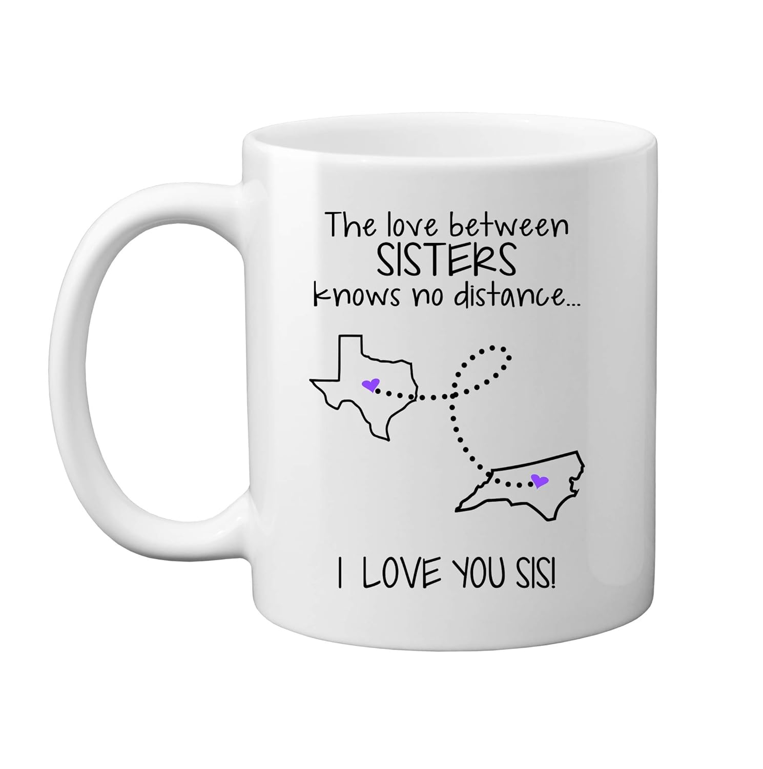 long distance state coffee mug