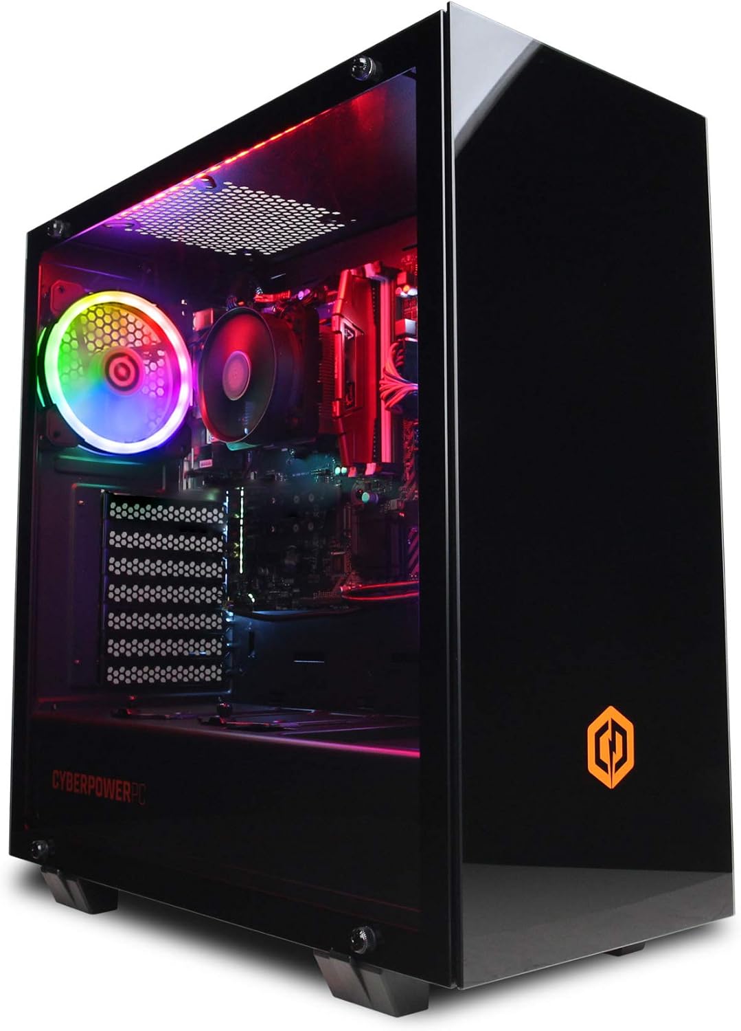CyberPowerPC Regiment Gaming PC - AMD Ryzen 5 5600G, 8GB RAM, 500GB NVMe SSD, 450W PSU, Wi-Fi, Windows 11, Sylph