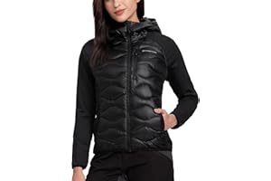 Pioneer Camp Womens Lightweight Insulated Running Jacket Puffer Packable Water Resistant with Zipper Pocket for Hiking Travel