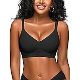 Cuteio Wireless Jelly Bras for Women No Underwire - S-2XL Seamless Everyday Tshirt Bralettes Supportive Bra