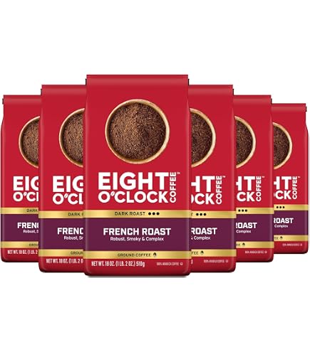 Amazon.com : EIGHT O'CLOCK French Roast Ground Coffee, 12 oz