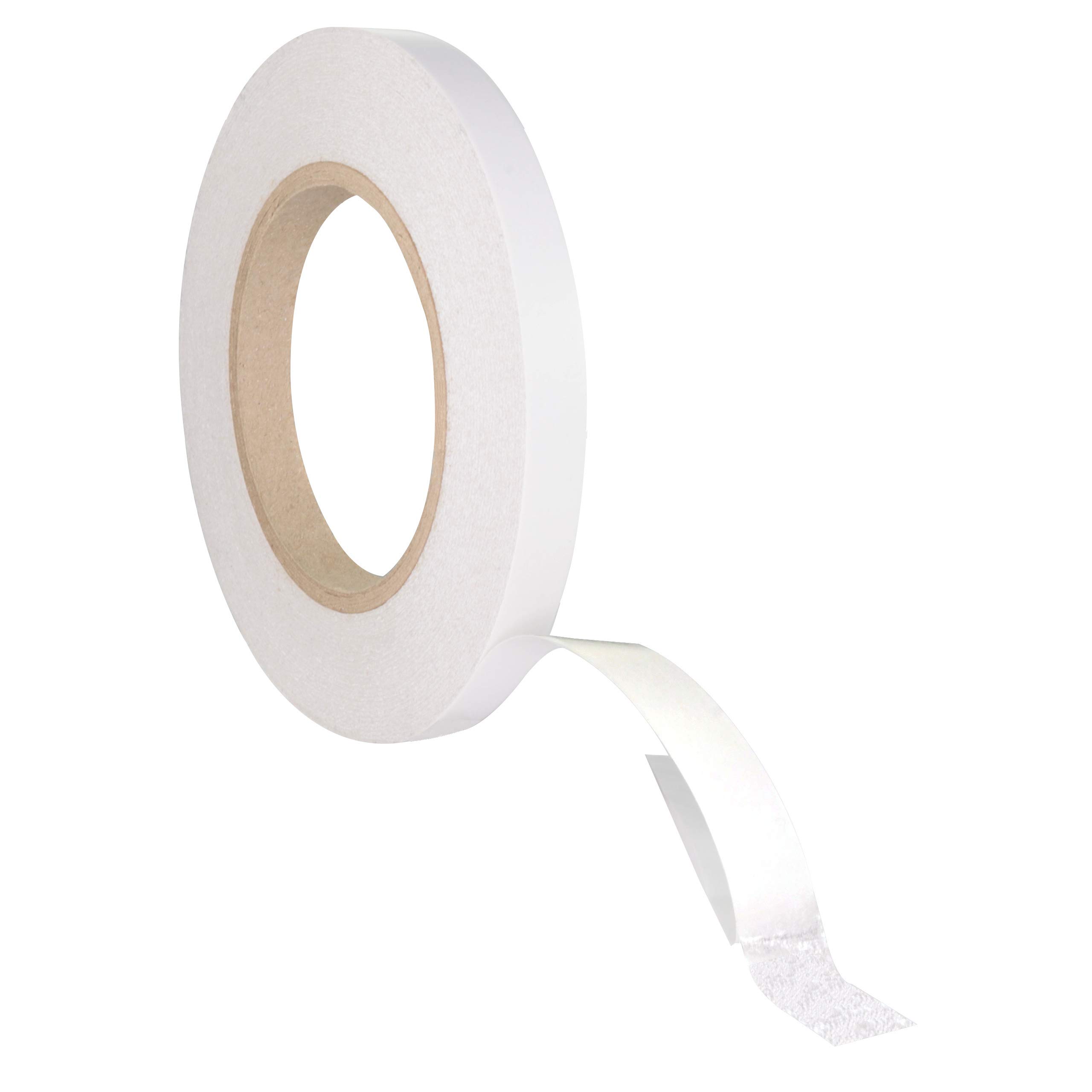 KLEBESHOP24 Double-Sided Craft Tape | Made of Paper Fleece | Hand Tearable | Permanent Adhesion / 12 mm x 50 m