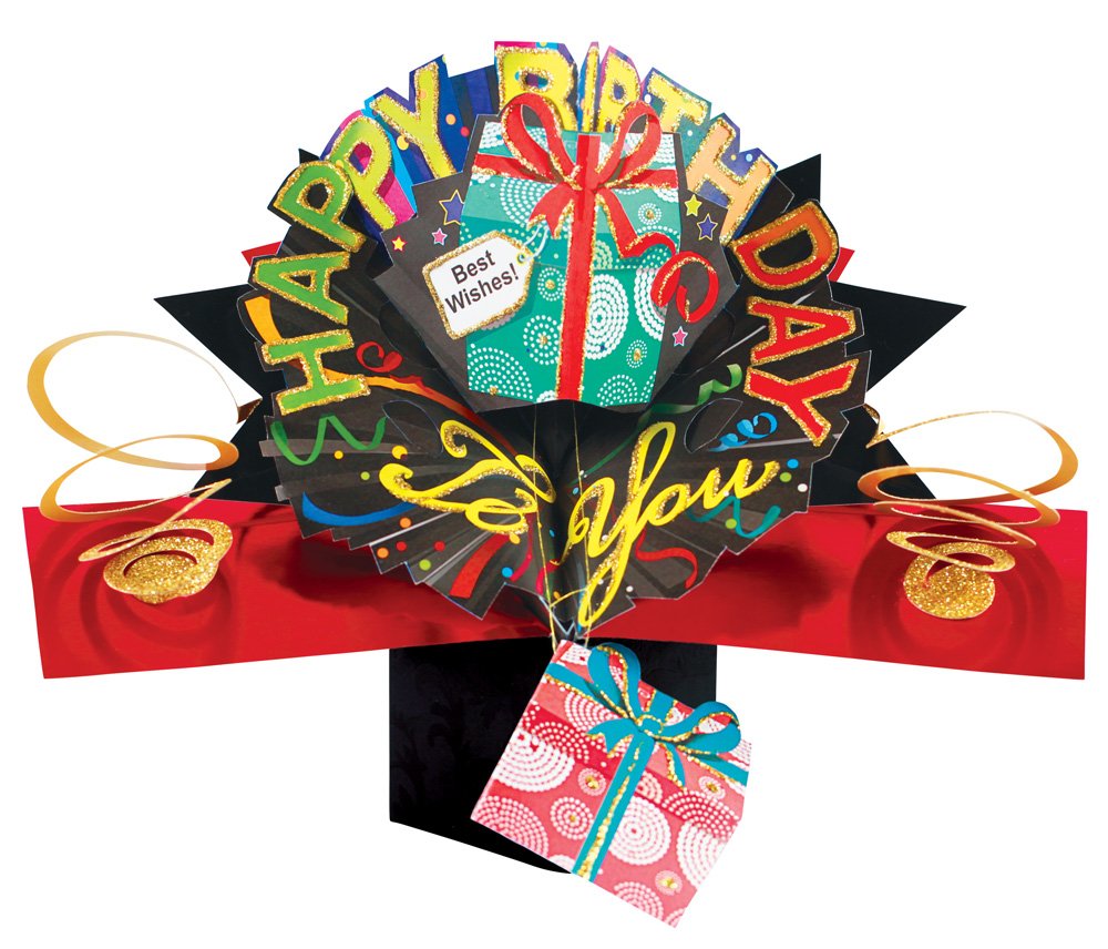 Second Nature Pop Up Greeting Card for a Female Birthday