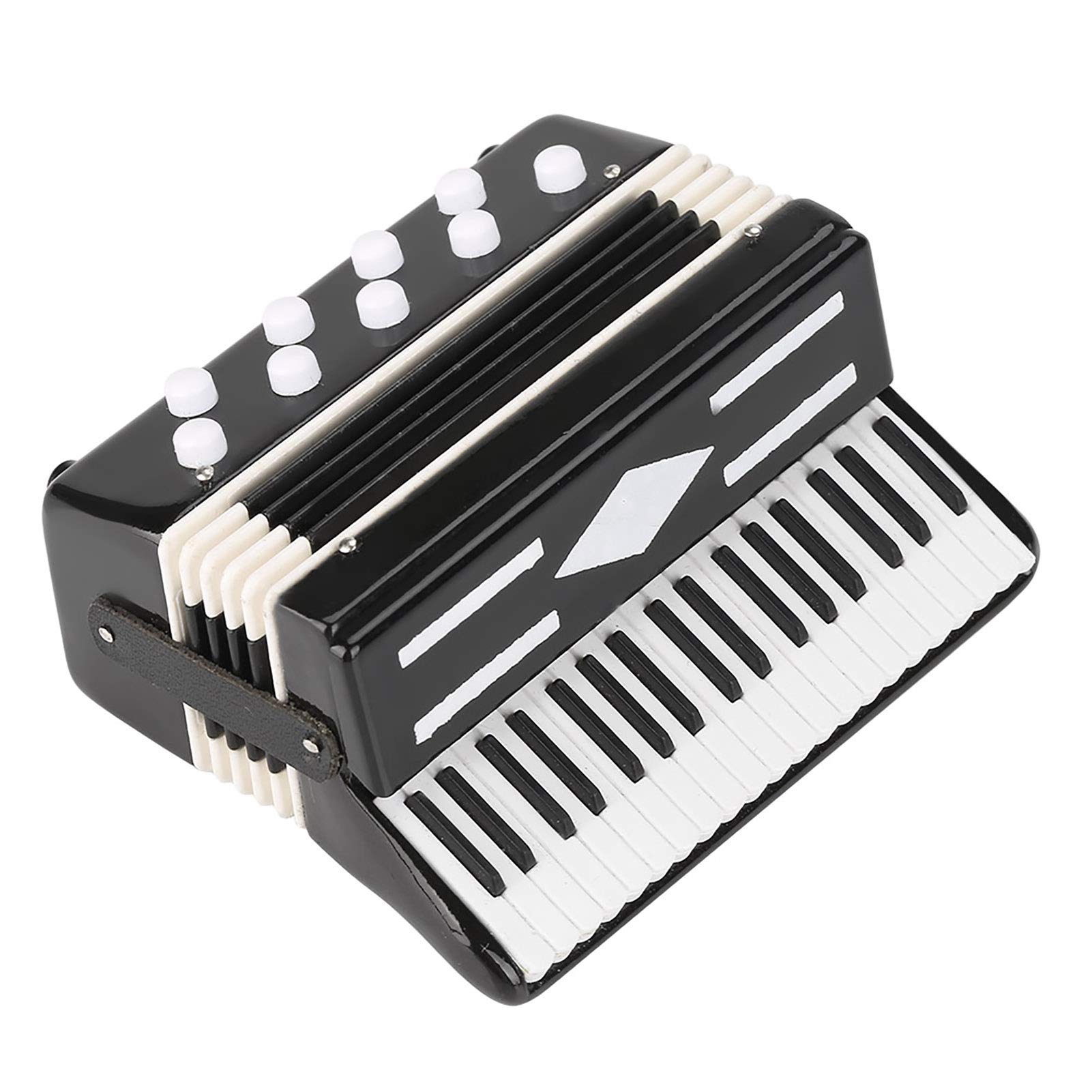 Mini Accordion Collectibles Stand Small Accordion Model Musical Instrument Ornament Gift Home Decoration