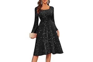 BeryLove Prom Dress for Teens: Sequin Formal Party Dress with Flutter Short Sleeves for Wedding & Cocktail Evening Events