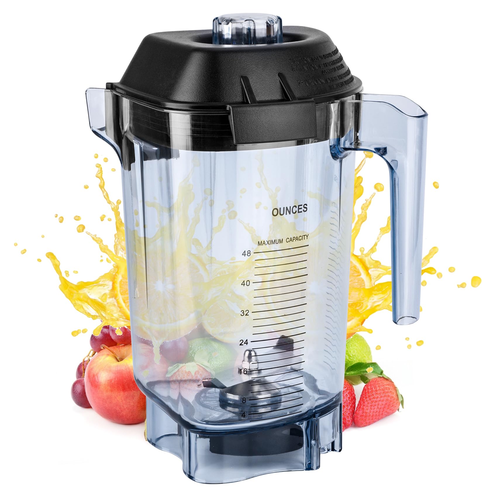Photo 1 of For Blender Pitcher 48oz, Compatible with Commercial Blender Replacement Quiet One VM0145 VM0100A 36019 15978 16016 BarBoss Drink Machine Advance Upgrade VM0100A Jar Container Cup, 5 YR Warranty