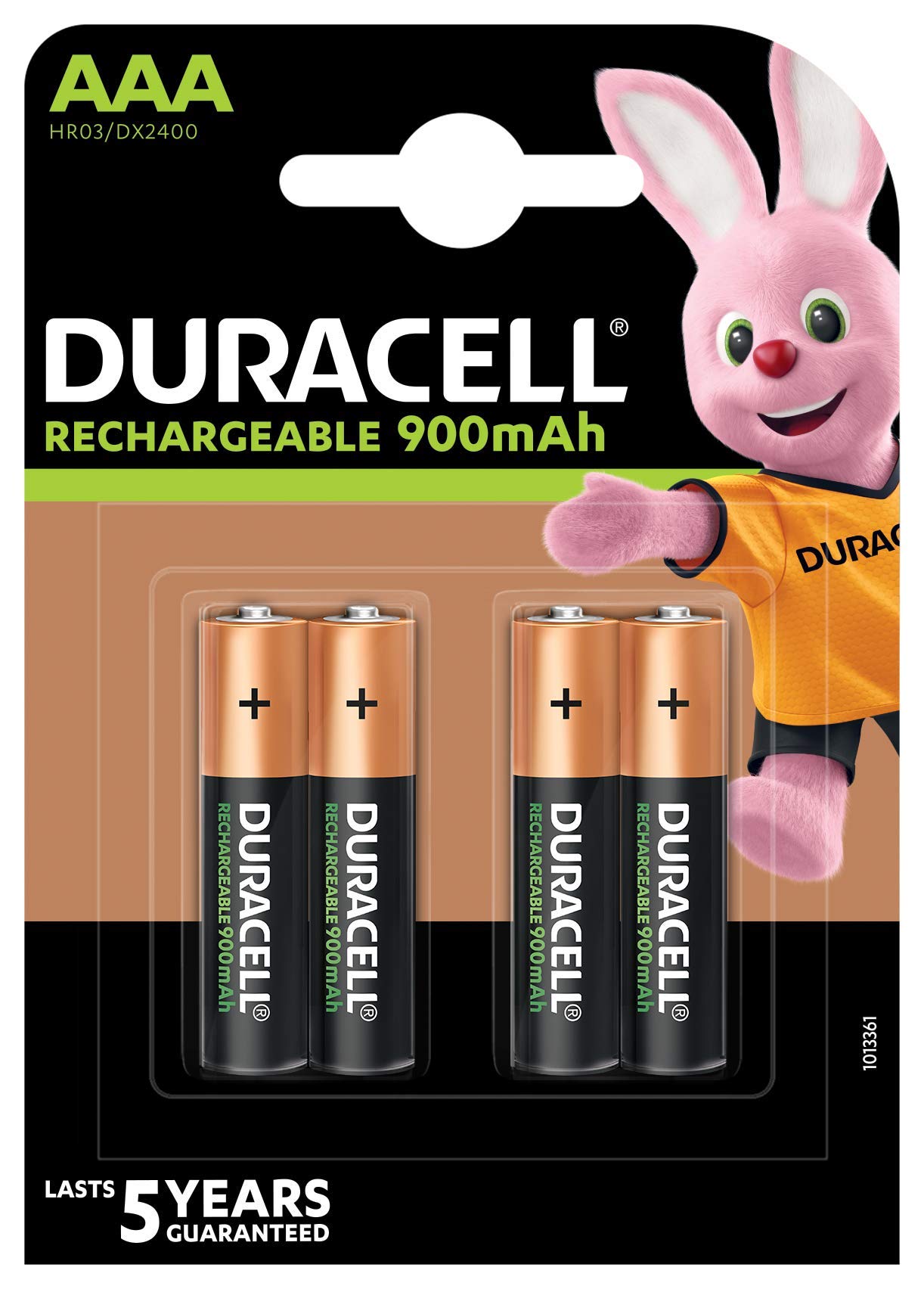 Duracell Ultra Power AAA Rechargeable 900mAh Batteries, Pack of 4