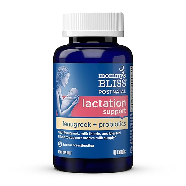MOMMY’S BLISS POSTNATAL LACTATION SUPPORT SUPPLEMENT WITH PROBIOTICS:...