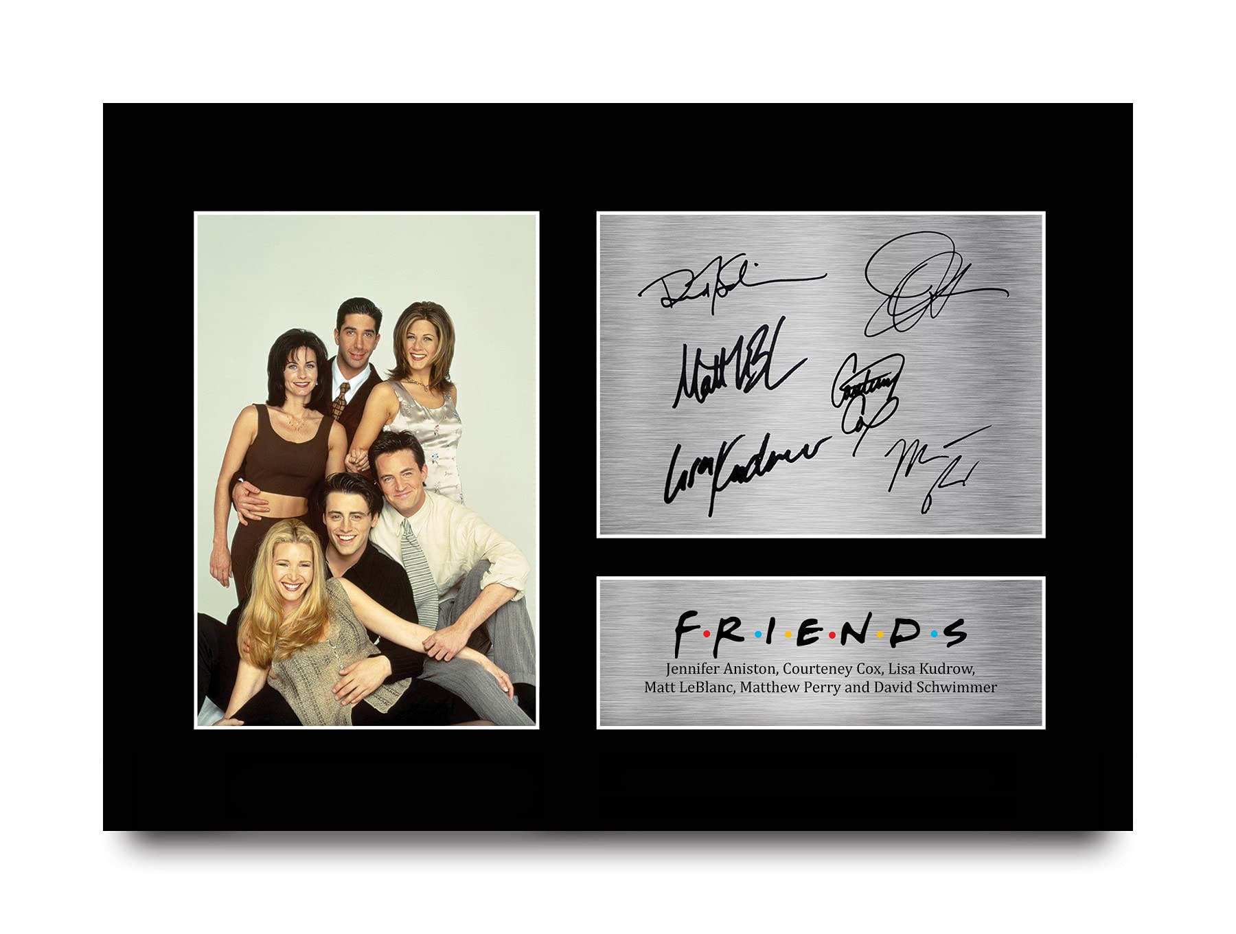 HWC Trading Friends Gifts A4 Signed Printed Autograph Print Photo Joey Chandler Ross Phoebe Rachel Monica Picture Display