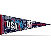 Rico Industries US Soccer 12" x 30" Felt Wall Décor Pennant - Great for Home/Bed Room/Man Cave Décor