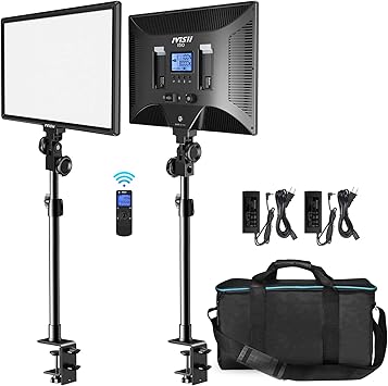 IVISII Key Light I50, Professional LED Light Panel Kit with Wireless Remote