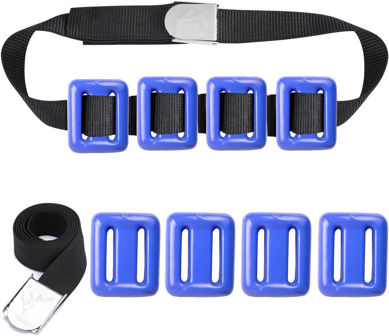 Photo 1 of MOPHOEXII Dive Belt with Weights,Coated Lead Diving Weights for Scuba Diving Coated Dive Weights Nylon Dive Belt with Metal Quick Release Buckle for Free Diving-(1lb-3.3lb / 0.5kg-1.5kg) 4pcs