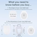 AQUALONA Premium Thermoplastic Family Toilet Seat Soft Close view 2