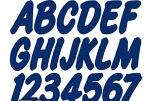 STIFFIE Whip-One Navy 3" Alpha-Numeric Registration Identification Numbers Stickers Decals for Boats & Personal Watercraft