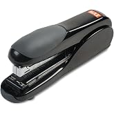 Max Flat-Clinch Black Standard Stapler with 30 Sheet Capacity (HD-50DFBK)