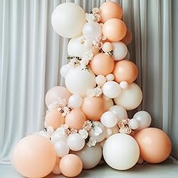 RUBFAC 129pcs Nude Balloons Different Sizes 18 12