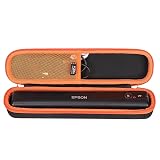 FBLFOBELI EVA Hard Carrying Case Compatible with Epson Workforce ES-50/ES-55R/ ES-60W/ES-65WR/DS-30/DS-70/DS-80W and Epson RapidReceipt RR-60/70W Portable Document Scanner (Case Only) (Orange)