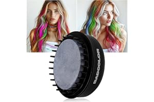 BADCOLOR Silver Hair Temporary Hair Dye Comb For Girls Kids Adults, Washable Hair Chalk Makeup For Halloween Christmas Birthday Cosplay Festival (Silver)