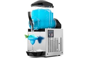 TUATNUT Commercial Margarita Machine, 15L Frozen Beverage Slushie Machines, 600W Stainless Steel Margarita Smoothie Slushy Maker for Bar Home Party Alcoholic Drinks Wine Daiquiris