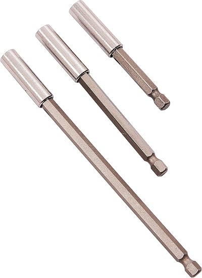 Amtech L2210 3 Piece Magnetic Bit Holder Set 75mm 100mm 150mm 1/4 Hex