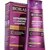 Bioblas Repairing Plumping Anti-Hair Loss Shampoo Keratin Collagen 360 ML