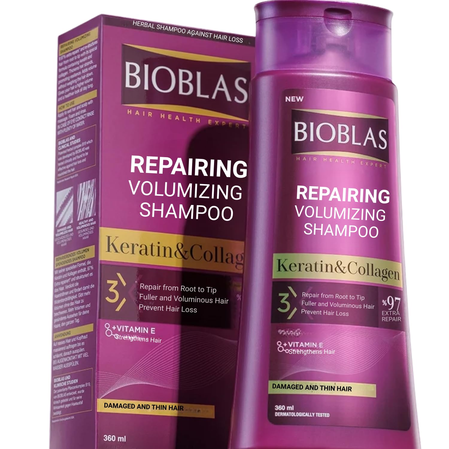 Bioblas Anti Hair Loss Collagen+Keratin Shampoo