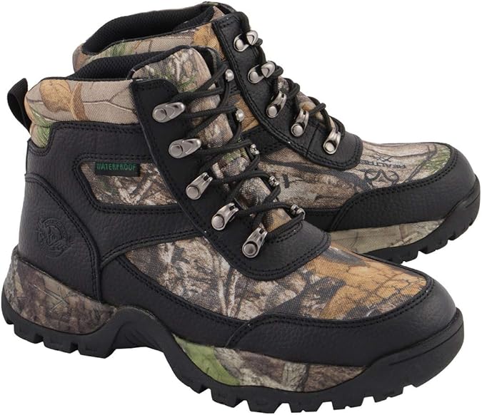 Milwaukee Leather MBM9140 Men's Black Waterproof Hiking Boots with