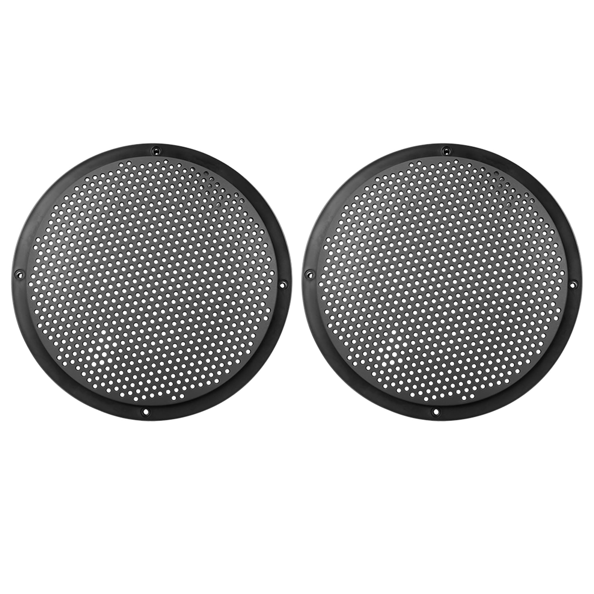 X AUTOHAUX 2pcs 8'' Car Plastic Audio Speaker Cover Mesh Grill Horn Guard Black