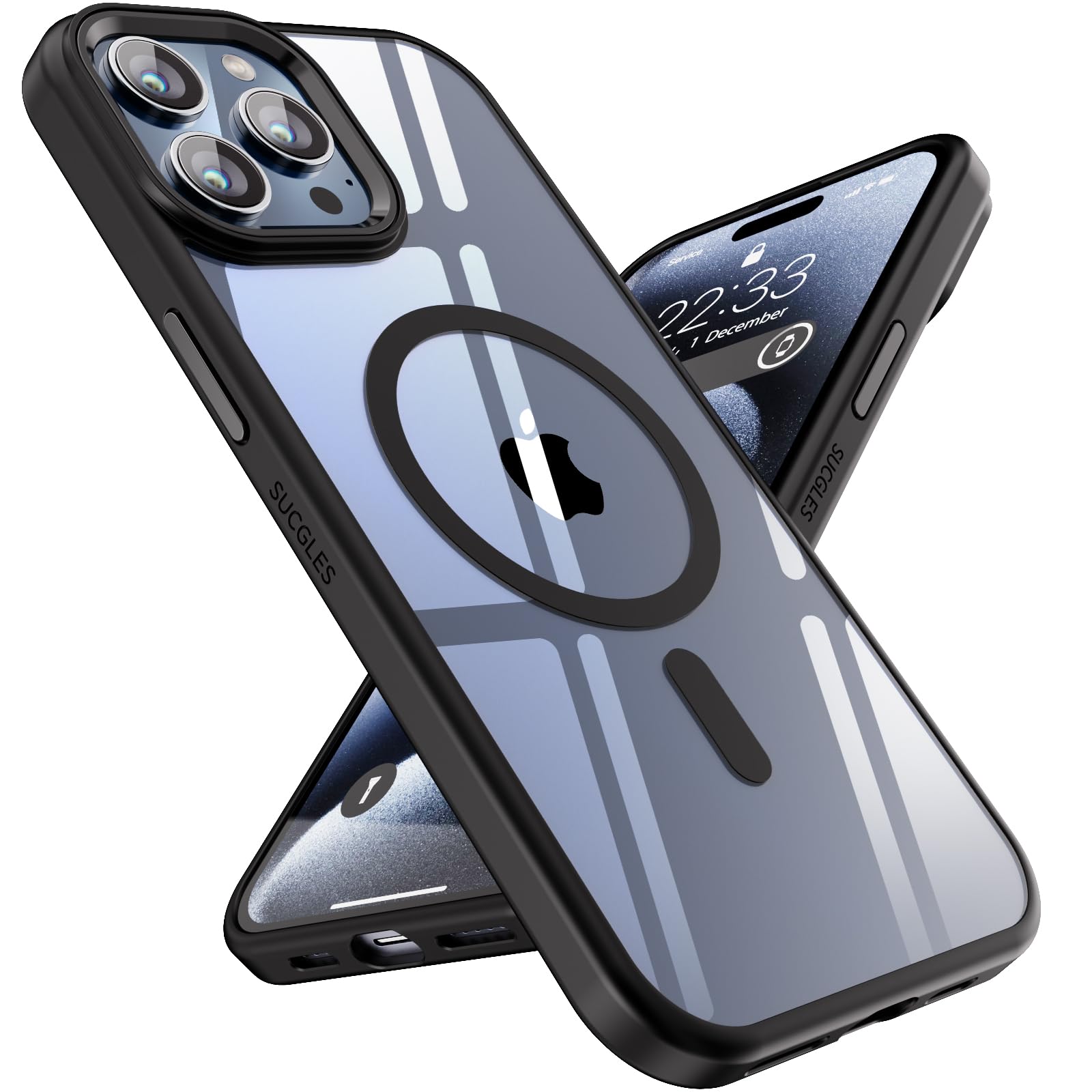SUCGLES for iPhone 15 Pro Max Case with MagSafe