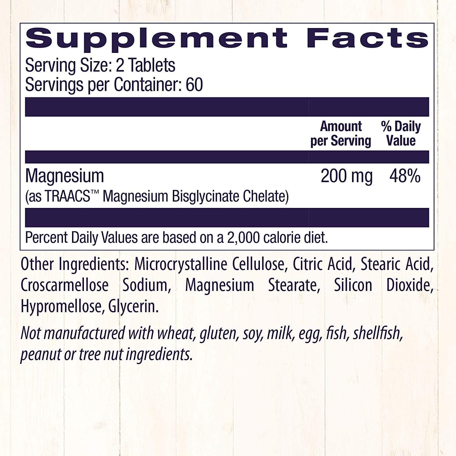 Healthy Origins Magnesium Bisglycinate Chelate, 120 Count: Health & Personal Care