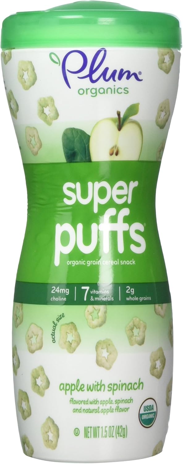 Plum Organics, Baby, Super Puffs, Fruit &amp; Veggie Grain
