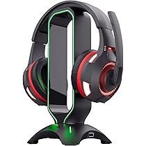 Suporte headset Trust GXT265 Cintar RGB Stand, 23647, preto, único