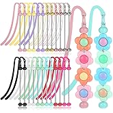 24 Pcs Beadable Bookmarks DIY Metal Blank Bar Bookmark Silver for Beads DIY Bookmarks Craft Jewelry Pendant Charm Gift for Book Lovers Student Teacher Office Supplies, 12 Colors