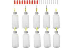 SHAOTONG 10Pcs Squeeze Bottle With 20G Dispensing Needles And Cap (50ml dispensing bottle)