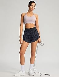 Soothfeel High Waisted Athletic Running Shorts for