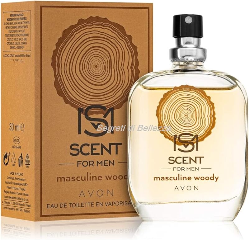 Avon IS1 For Men Eau de Toilette Masculine Woody 30ml Boxed Aromatic Woody Scent