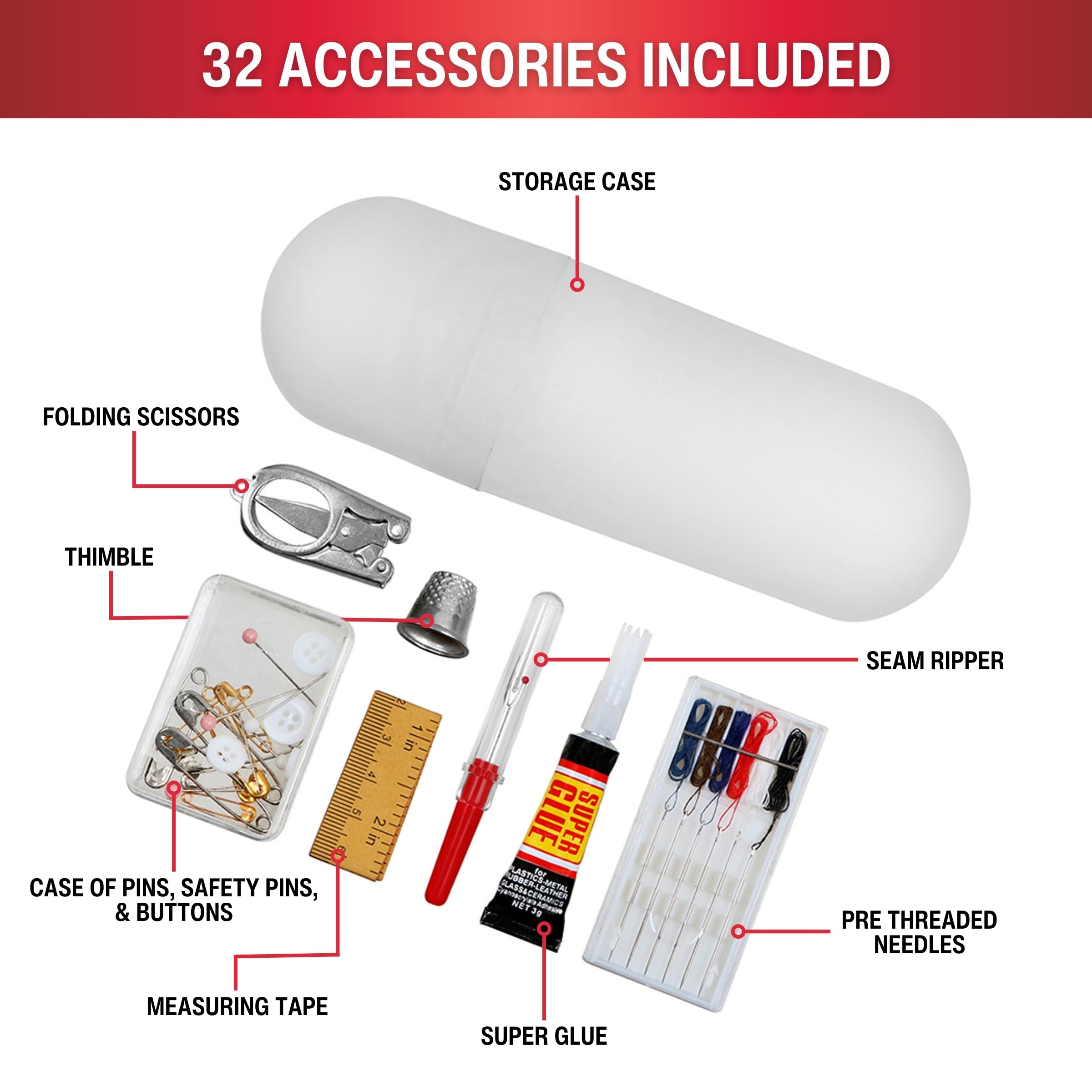 SINGER Large Premium Sewing Basket Tropical Animal Print with Emergency Travel Sewing Kit & Matching Zipper Pouch