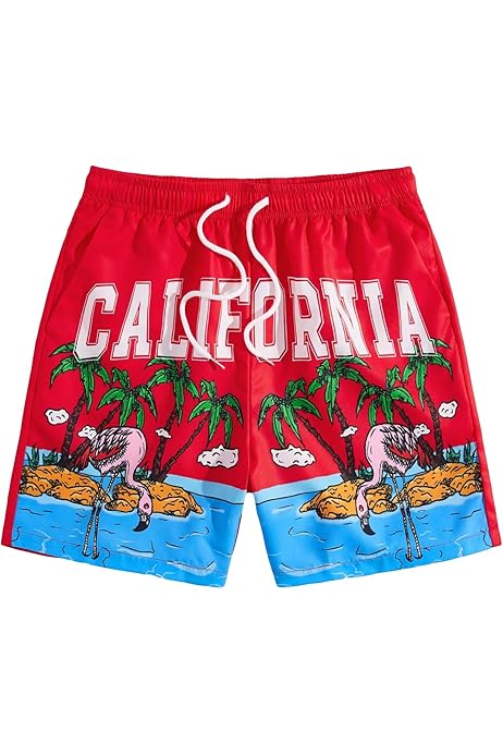 Bañador Corto De Secado Rápido Para Hombre Con Forro De Malla