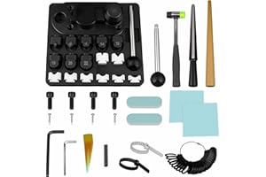 Noliven Ring Bending Kit, Ring Bending Tool With Nylon Dies, Multi-Function Earring Bending Tool for Shaping Rings, Earrings 