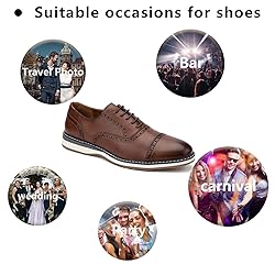 Meijiana Men's Oxfords Casual Dress Shoes Leather