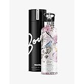 Bougie My Bottle - Primavera Stainless Steel Water Bottle With Straw | Pipe Cleaner & Ice Tray Included | Leak-Proof, BPA Free, Double Insulated For Warm & Cold | 25 oz/750 ml