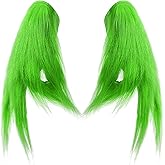 Green Furry Hand Gloves Green Monster Furry Gloves for Halloween Christmas Cosplay Costume