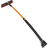 BIRDROCK HOME Snow Moover Extendable 50" Car Brush and Ice Scraper with Foam Grip - Auto Snow Removal - Car Truck SUV…