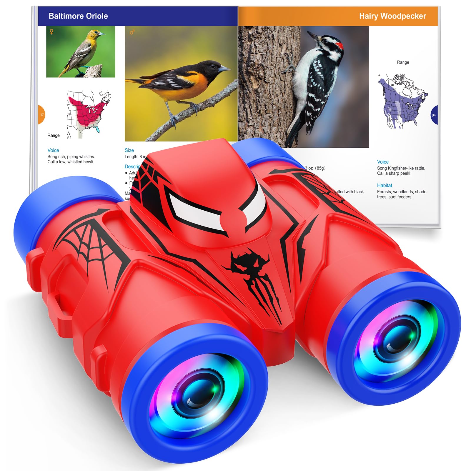 Photo 1 of Binoculars for Kids Ages 3-8: JovialToyz Boy Binoculars Toys with Compass & Bird Watching Manual, Birthday Gifts for 3 4 5 6 7 8 Year Old Boys Girls Toy Age 4-6 6-8 Toddler Outdoor Toys for Camping