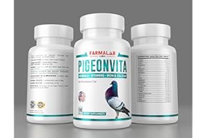 GENERIC PIGEONVITA para Palomas 100Tabs Vitamins Minerals Aminoacids for Racing Pigeons Show Pigeons Rollers Hens Doves Vitaminas Minerales Aminoacidos